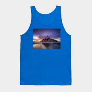 Mont St Michel Dusk Sunset Tank Top